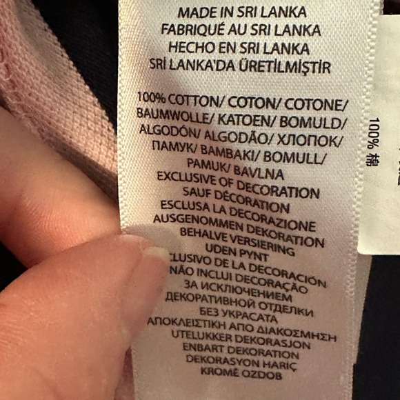 Polo Ralph Lauren Pink and‎ Navy Striped Top Golf  Navy Pony on Chest Size XL - Picture 5 of 5